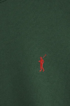 Sudadera verde botella de corte relajado con logo Rigby Go