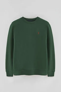 Sudadera verde botella de corte relajado con logo Rigby Go