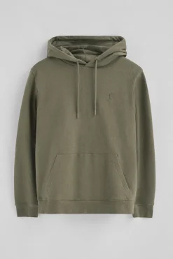 Sudadera verde militar con capucha de corte regular con logo Rigby Go