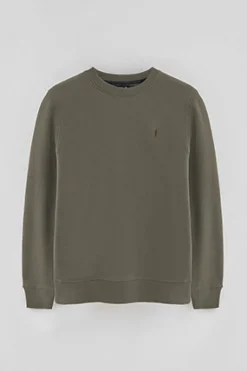 Sudadera verde militar de corte relajado con logo Rigby Go