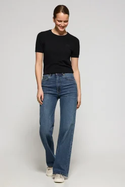 Vaqueros wide leg Jana azul denim