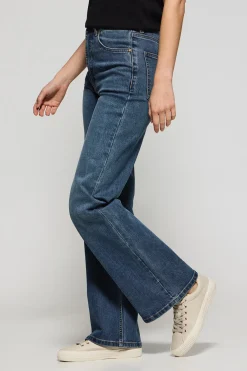 Vaqueros wide leg Jana azul denim