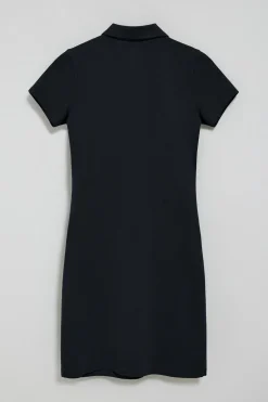 Vestido polero azul marino con logo Rigby Go