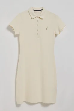 Vestido polero color crudo con logo Rigby Go