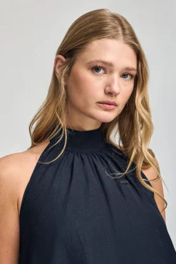 Vestido Valay azul marino con detalles Polo Club