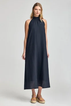 Vestido Valay azul marino con detalles Polo Club