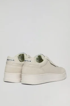 Zapatila casual Milton de piel sintética beige para hombre con detalles al tono Polo Club
