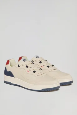 Zapatilla casual Cornell de piel sintética azul marino para hombre con detalles en contraste Polo Club