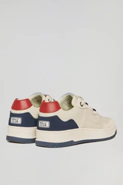 Zapatilla casual Cornell de piel sintética azul marino para hombre con detalles en contraste Polo Club