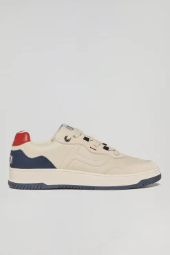Zapatilla casual Cornell de piel sintética azul marino para hombre con detalles en contraste Polo Club