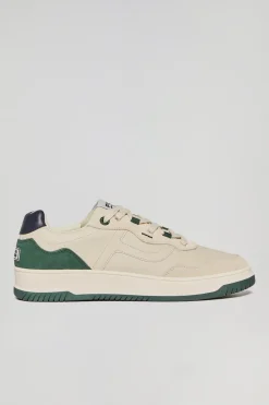 Zapatilla casual Cornell de piel sintética verde para hombre con detalles en contraste Polo Club