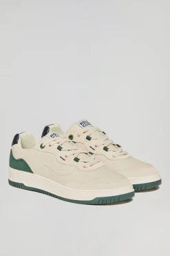 Zapatilla casual Cornell de piel sintética verde para hombre con detalles en contraste Polo Club