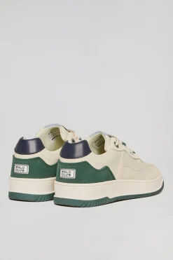 Zapatilla casual Cornell de piel sintética verde para hombre con detalles en contraste Polo Club