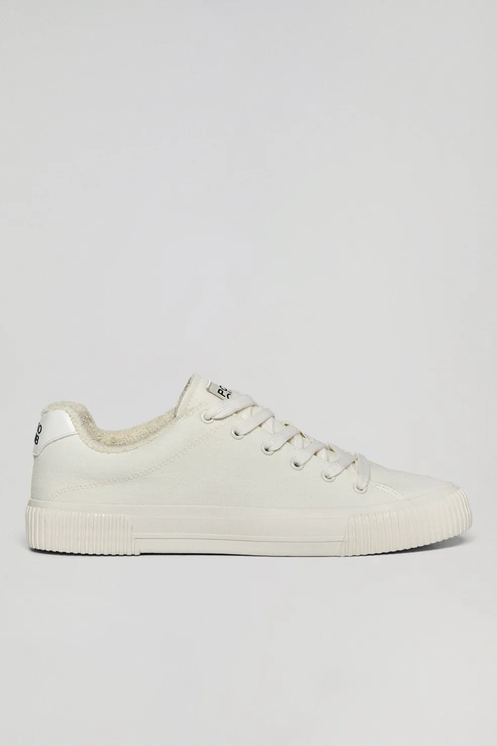 Zapatilla Habana de lona blanca para hombre con detalles Polo Club