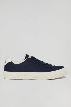 Zapatilla Habana de lona azul marino para mujer con detalles Polo Club