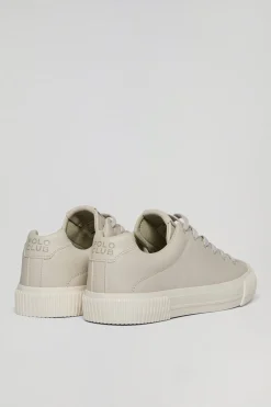 Zapatilla Habana de piel sintética color beige para hombre con detalles Polo Club