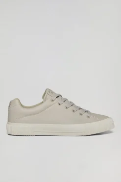 Zapatilla Habana de piel sintética color beige para hombre con detalles Polo Club