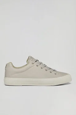 Zapatilla Habana de piel sintética color beige para hombre con detalles Polo Club
